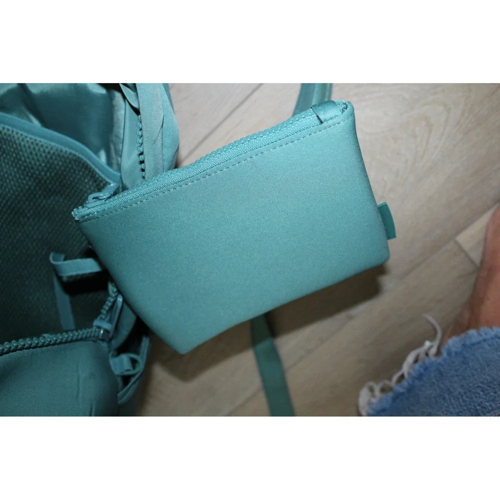Dagne Dover Dakota Neoprene Backpack Teal Green Medium Travel Commuter Bag